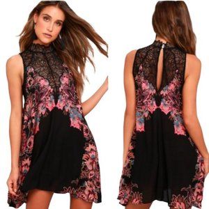 Free People Floral/Lace Dress